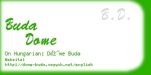 buda dome business card